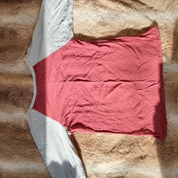 Kids Maroon Baseball Style Shirt - Picture 3 of 3